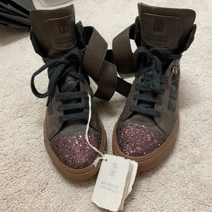 Brunello Cucinelli High Tops size 7/fits 7.5-8
